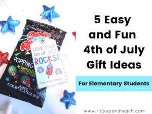 pop rock candy with 4th of july gift tag for students