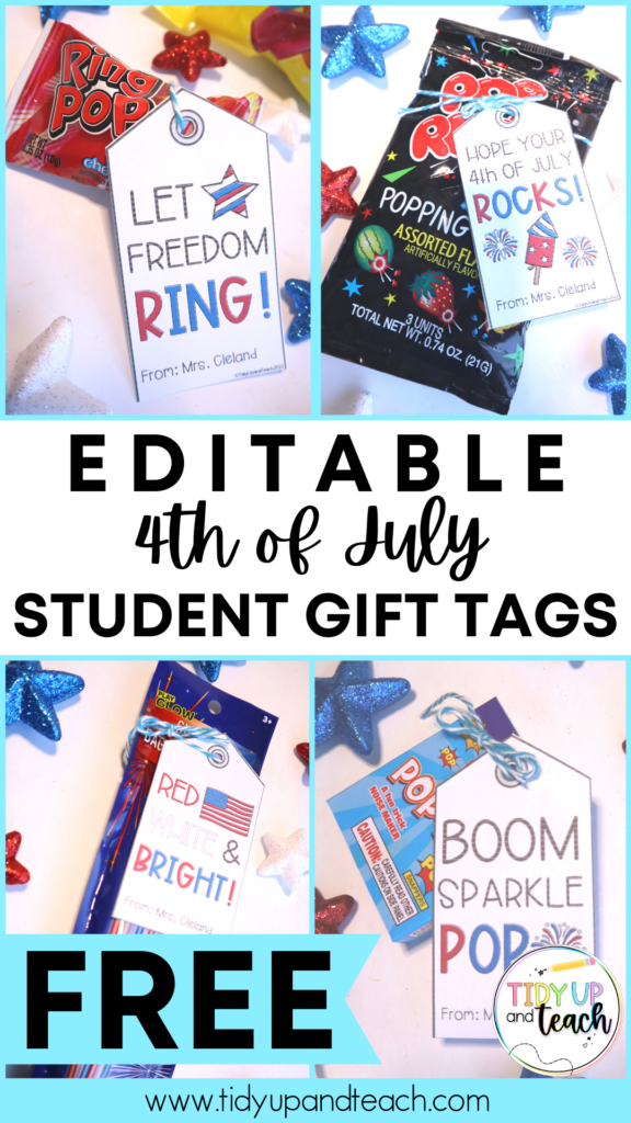 free 4th of july gift tags for elementary students